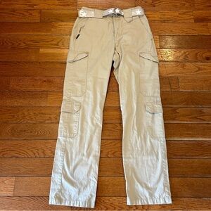 FIVESTAR GENERAL CO. Sierra Cargo Pants Belt Included Beige Women's Size 0 - 24